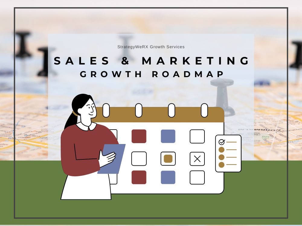 A graphic with the title of this service and an image of a woman holding a planner